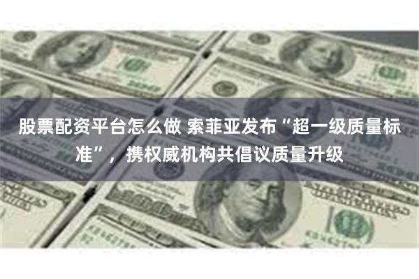 股票配资平台怎么做 索菲亚发布“超一级质量标准”，携权威机构共倡议质量升级