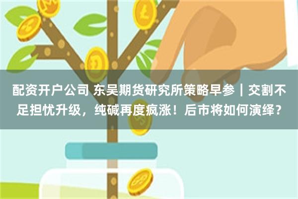 配资开户公司 东吴期货研究所策略早参｜交割不足担忧升级，纯碱再度疯涨！后市将如何演绎？