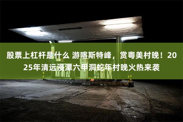 股票上杠杆是什么 游喀斯特峰，赏粤美村晚！2025年清远浸潭六甲洞蛇年村晚火热来袭